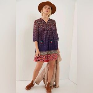 Anthropologie Tanvi Kedia Corrina Tunic Dress. Size Medium